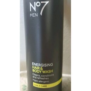 No7 Men Energising Hair & Body Wash 200ml Brand New